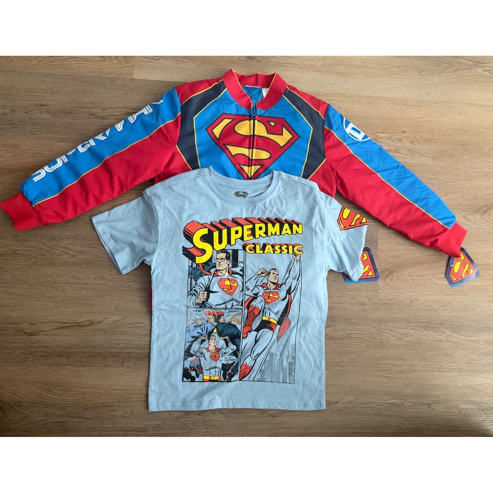 Boys bomber jacket Superman large